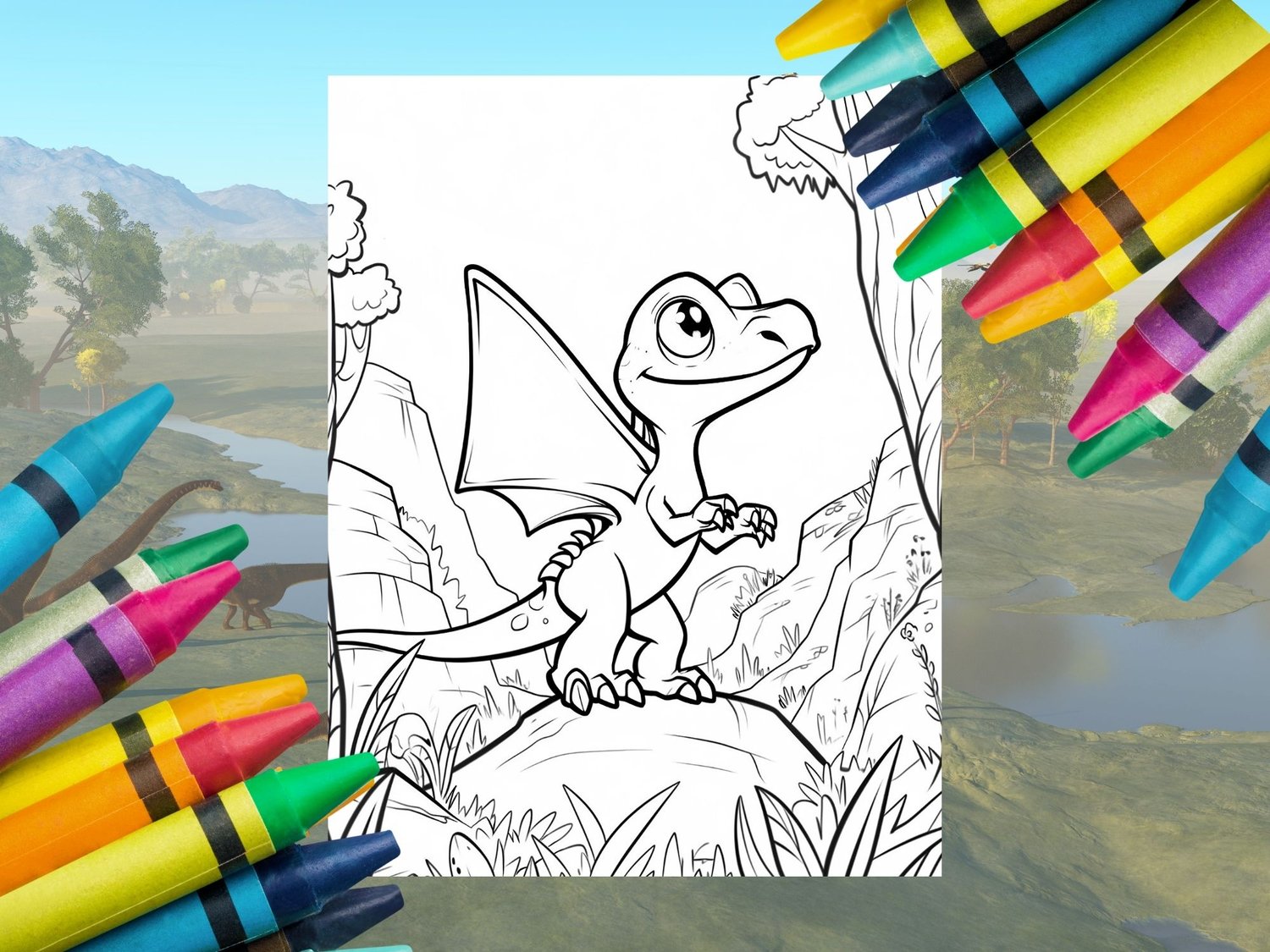 Cute mermaid printable coloring book for kids