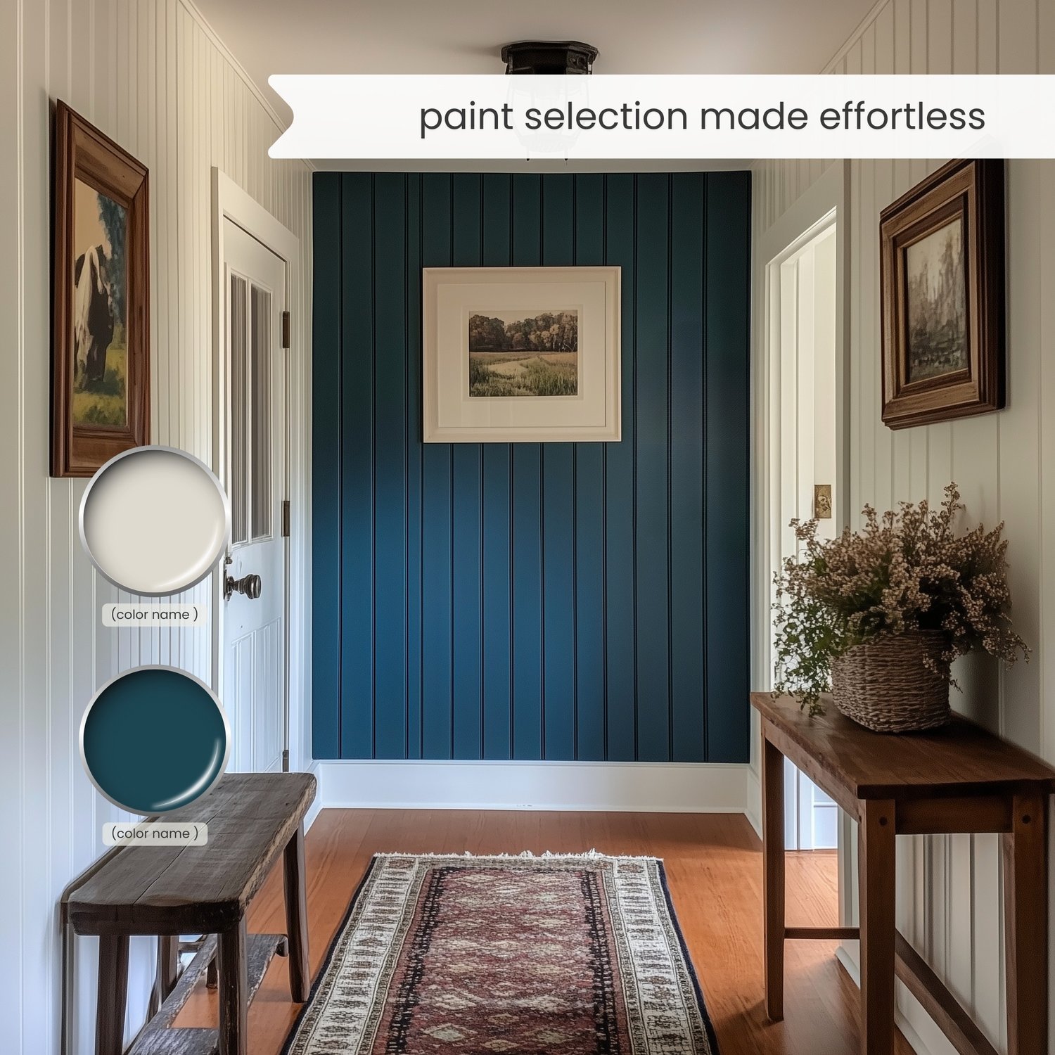 Sherwin Williams Eclectic Luxe Color Palette For Whole House Interior. Paint Scheme With Jewel Tones For Glam Maximalist, Bold Luxury Home Deco.