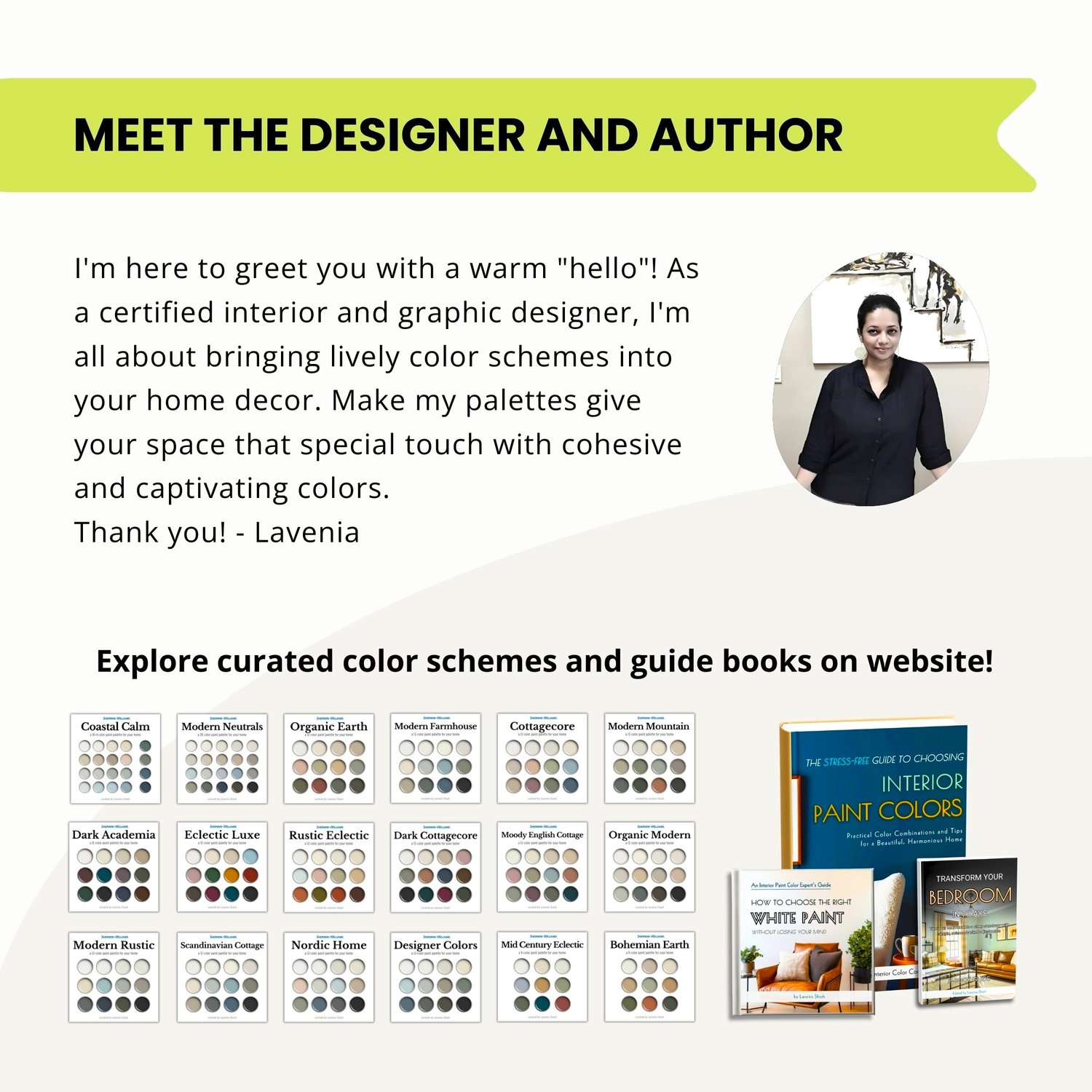 This designer-curated color guide combines modern neutrals, mid tones and grounding shades, ideal for Scandinavian, Farmhouse, and Minimalist styles.