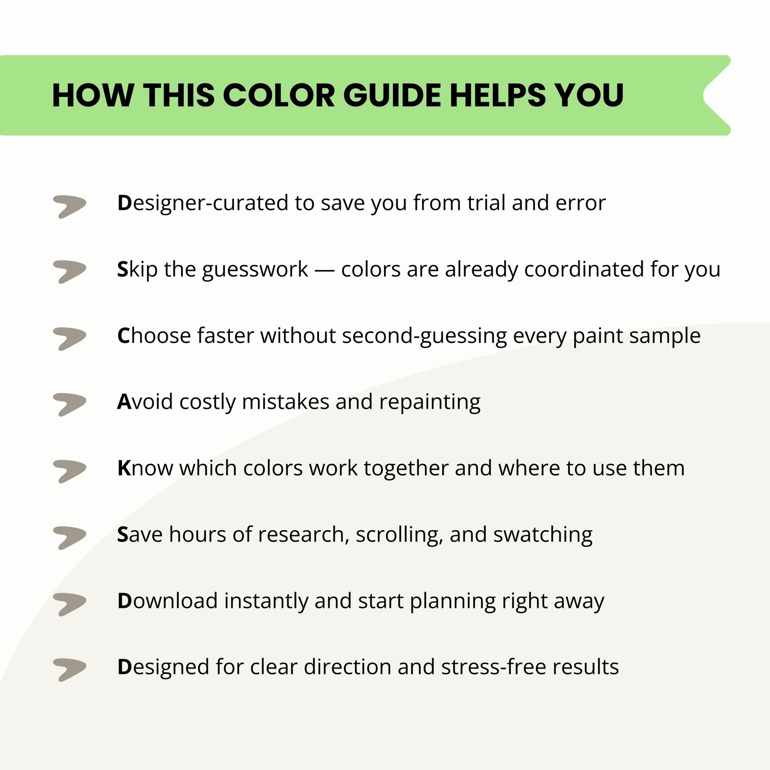 This designer-curated color guide combines modern neutrals, mid tones and grounding shades, ideal for Scandinavian, Farmhouse, and Minimalist styles.