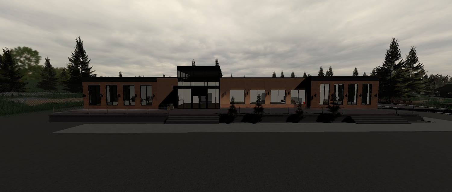 Urban exploration area in Roblox roleplay environment