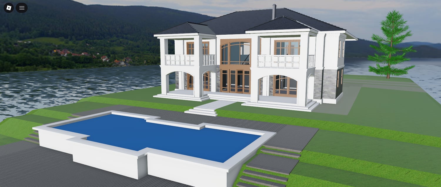 Big residential building for Roblox projects