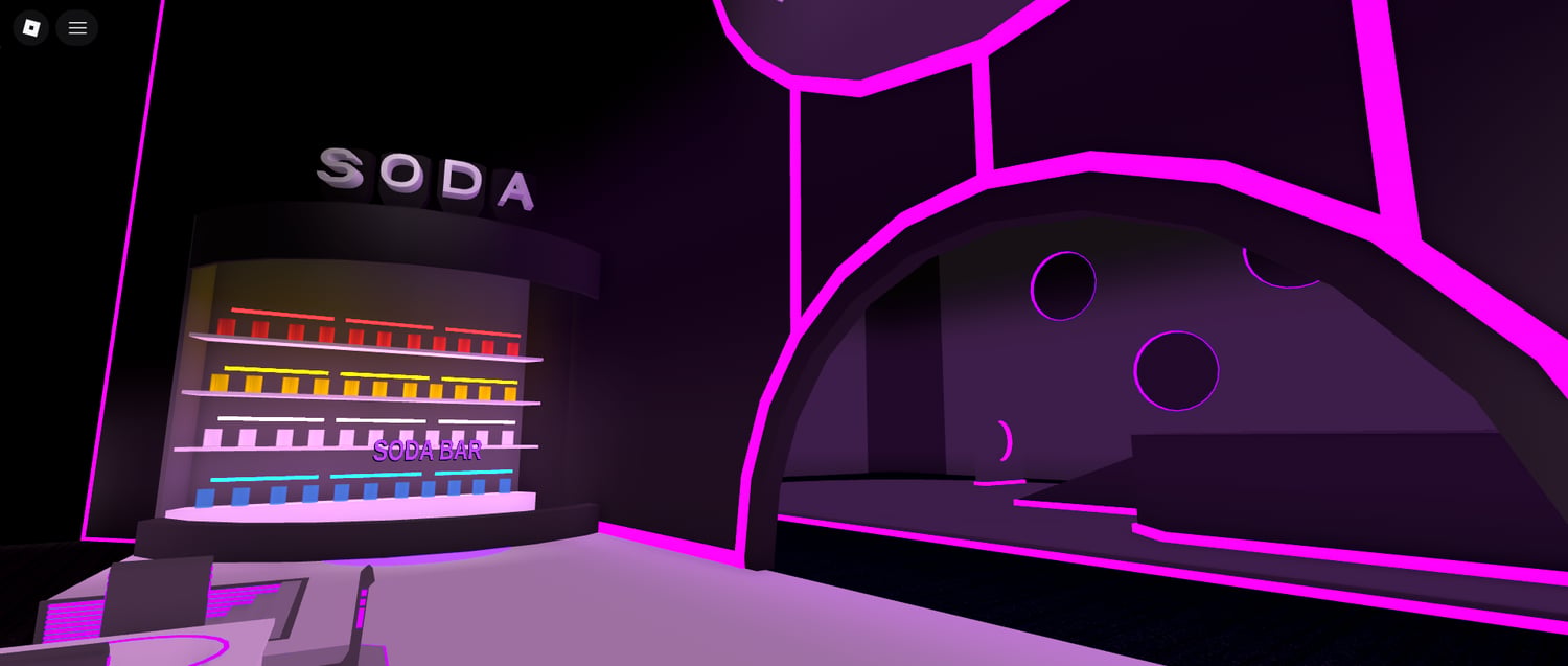 Social hangout club space in Roblox