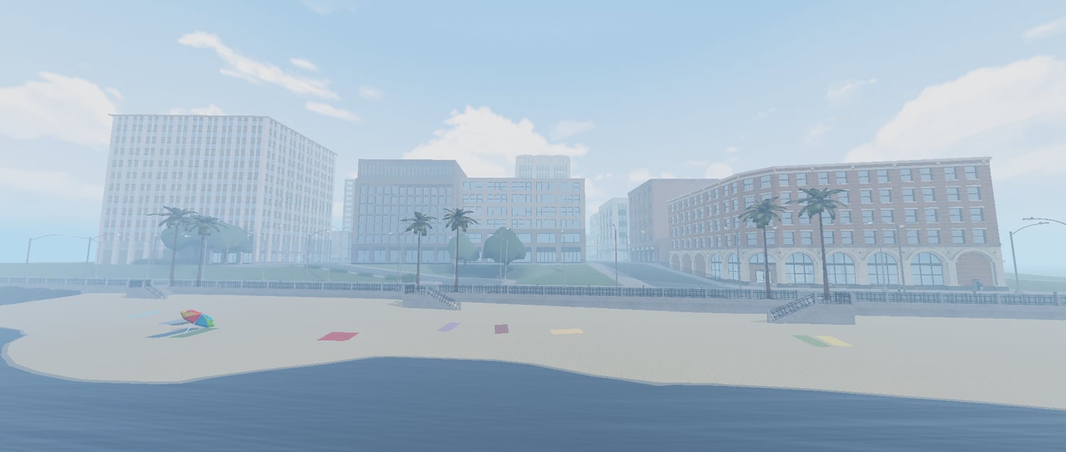Detailed city streets for Roblox roleplay