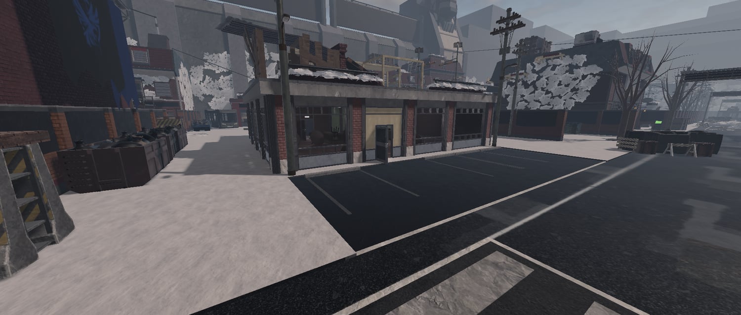 Exploration routes inside a detailed Roblox city