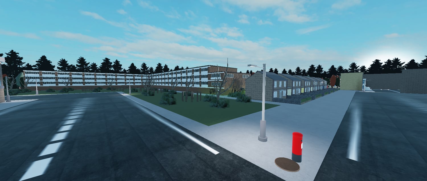 Interior spaces inside a Roblox city map