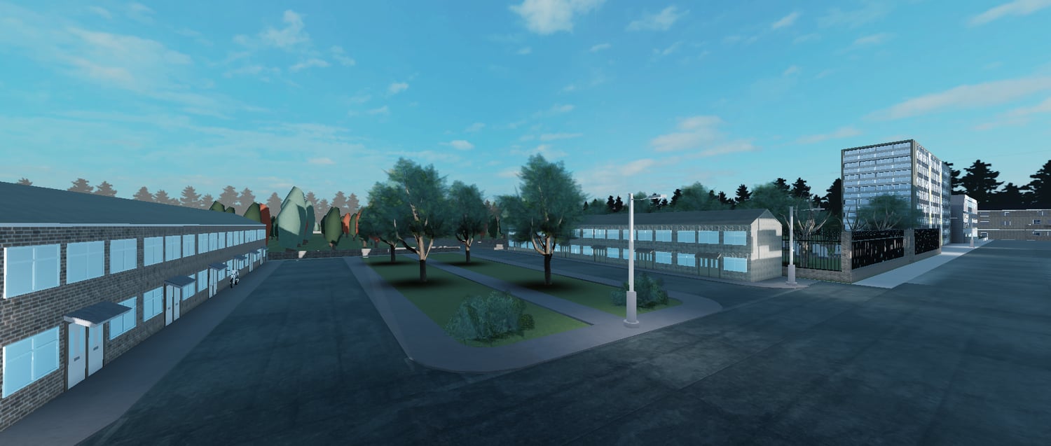 Enterable shops and stores in a Roblox city