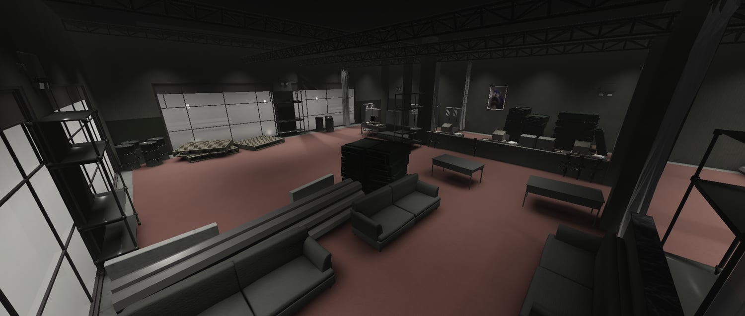 High-security lab environment in a Roblox map