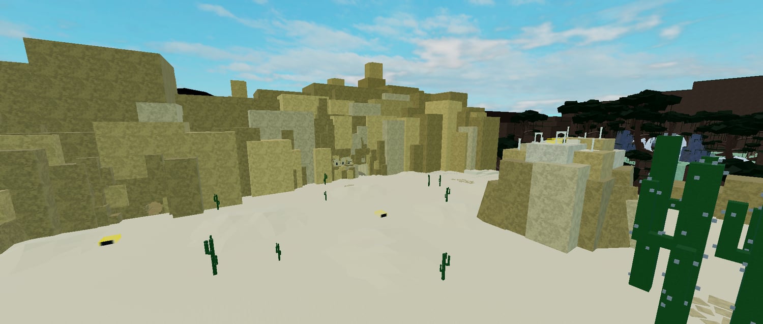Swamp environment for roleplay in Roblox world