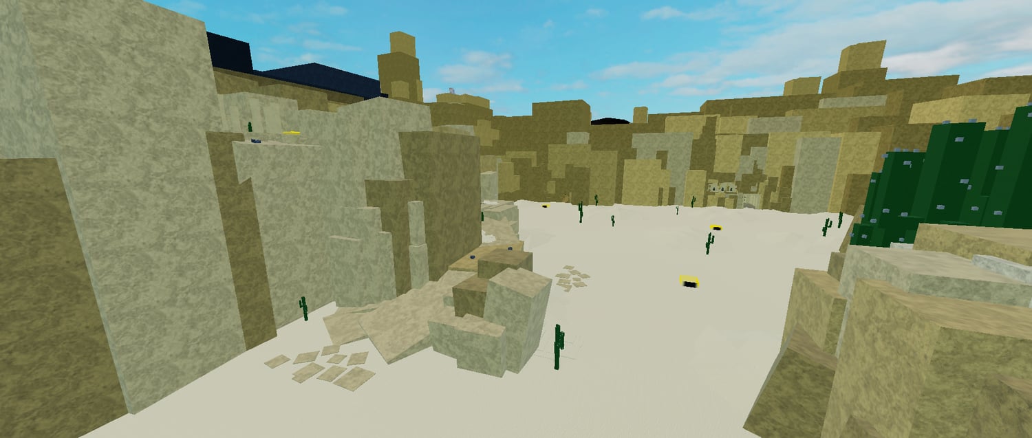 Forest region designed for Roblox adventure roleplay