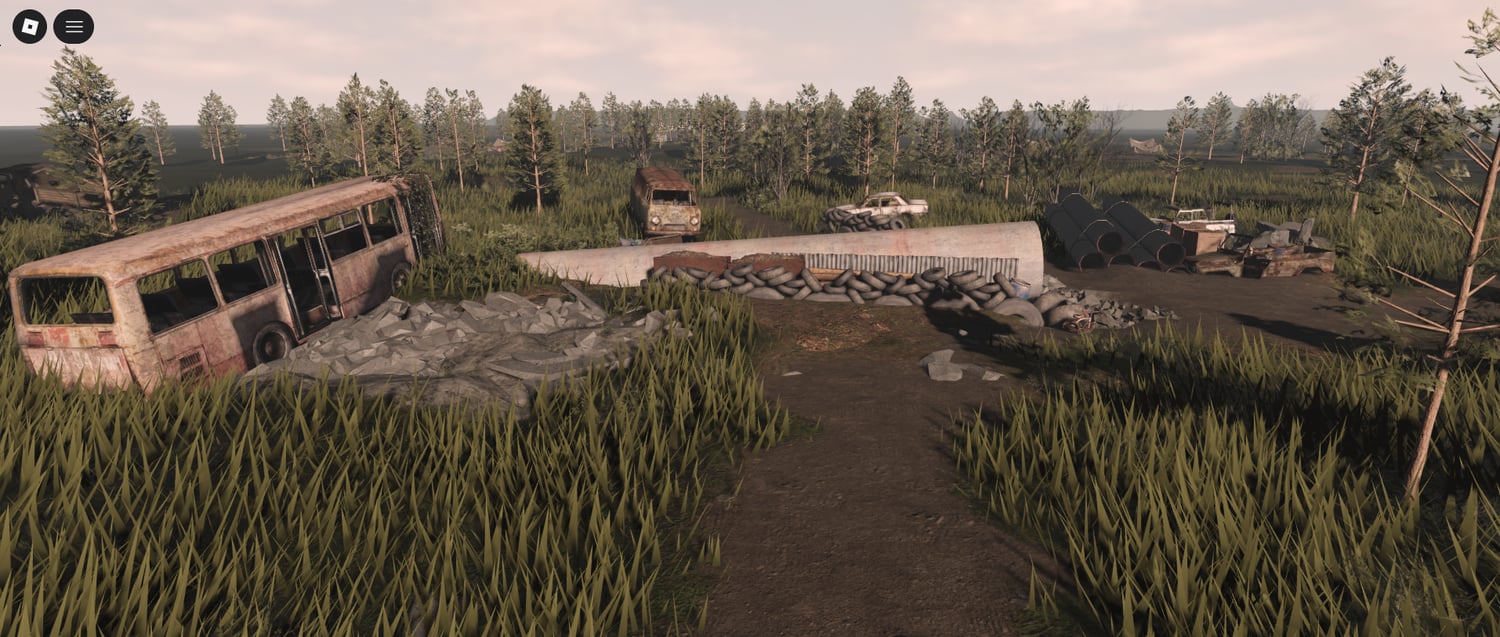 Cinematic war environment map for Roblox