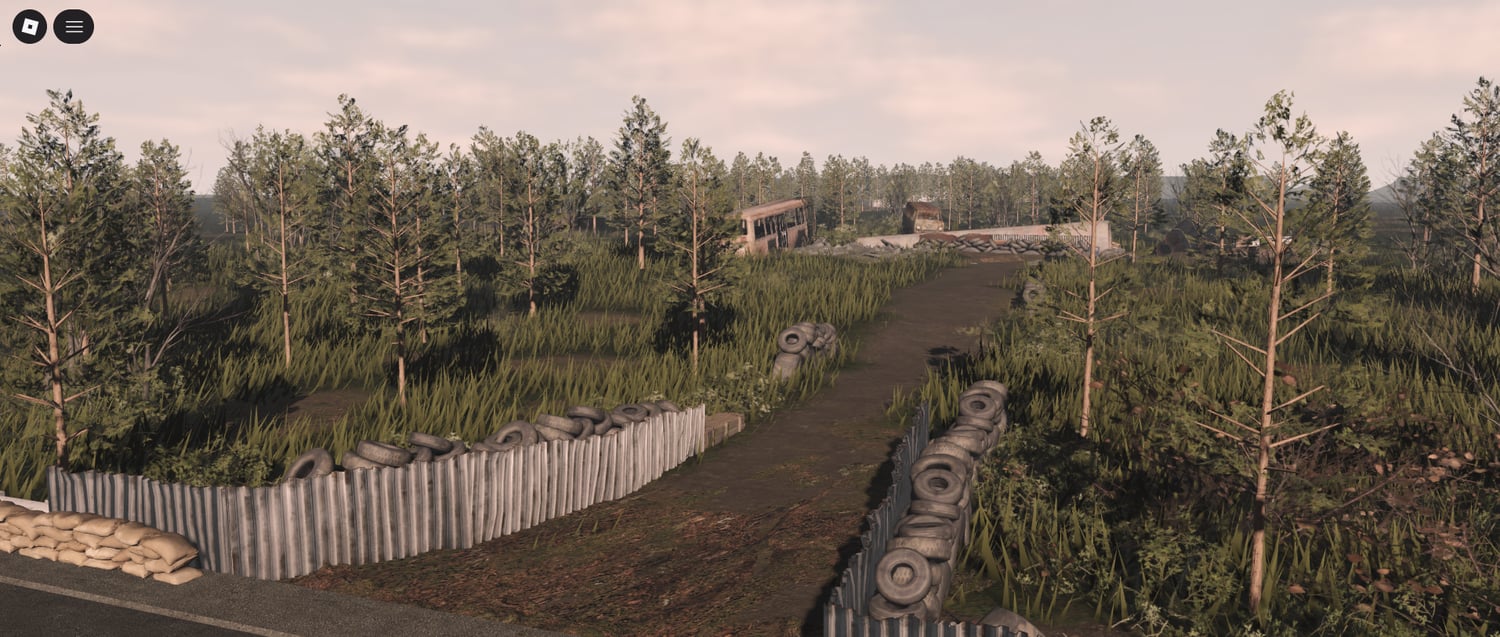 Realistic abandoned city setting in Roblox
