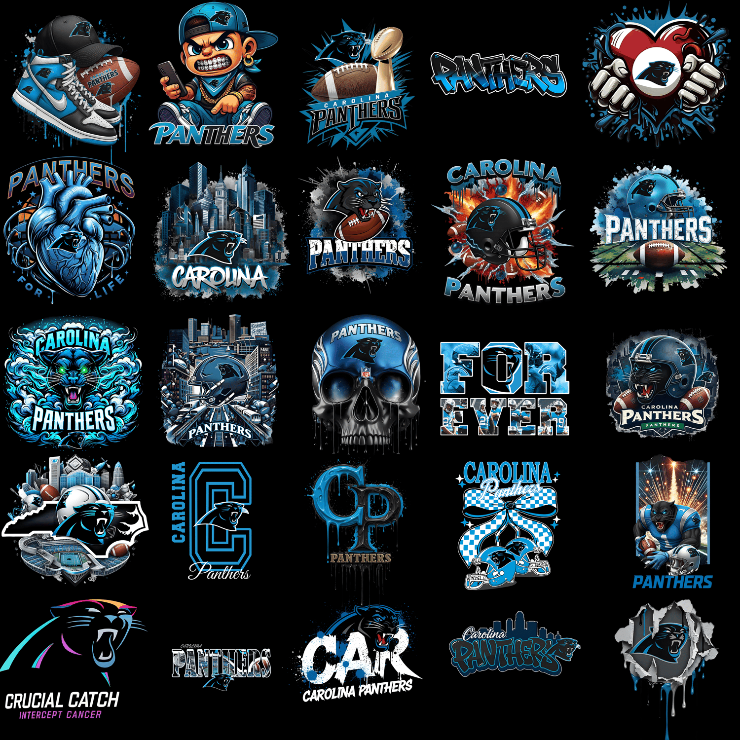25 Carolina Panthers NFL teams designs - Payhip