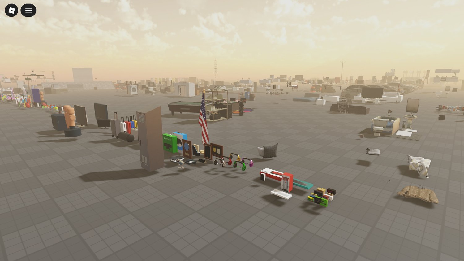 Decorative wall art and gaming props in Roblox