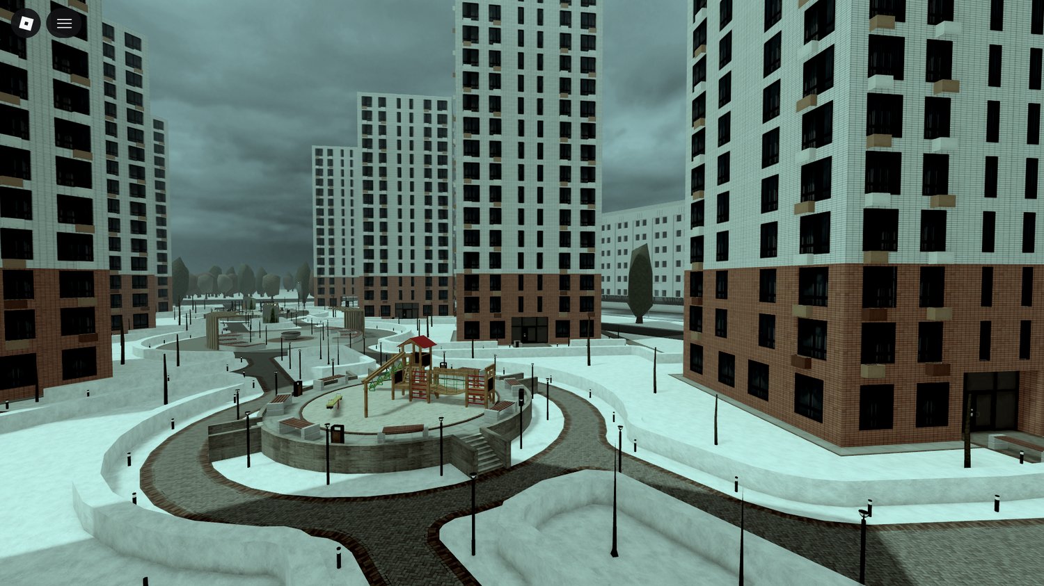 Unfinished Moscow city project for Roblox developers