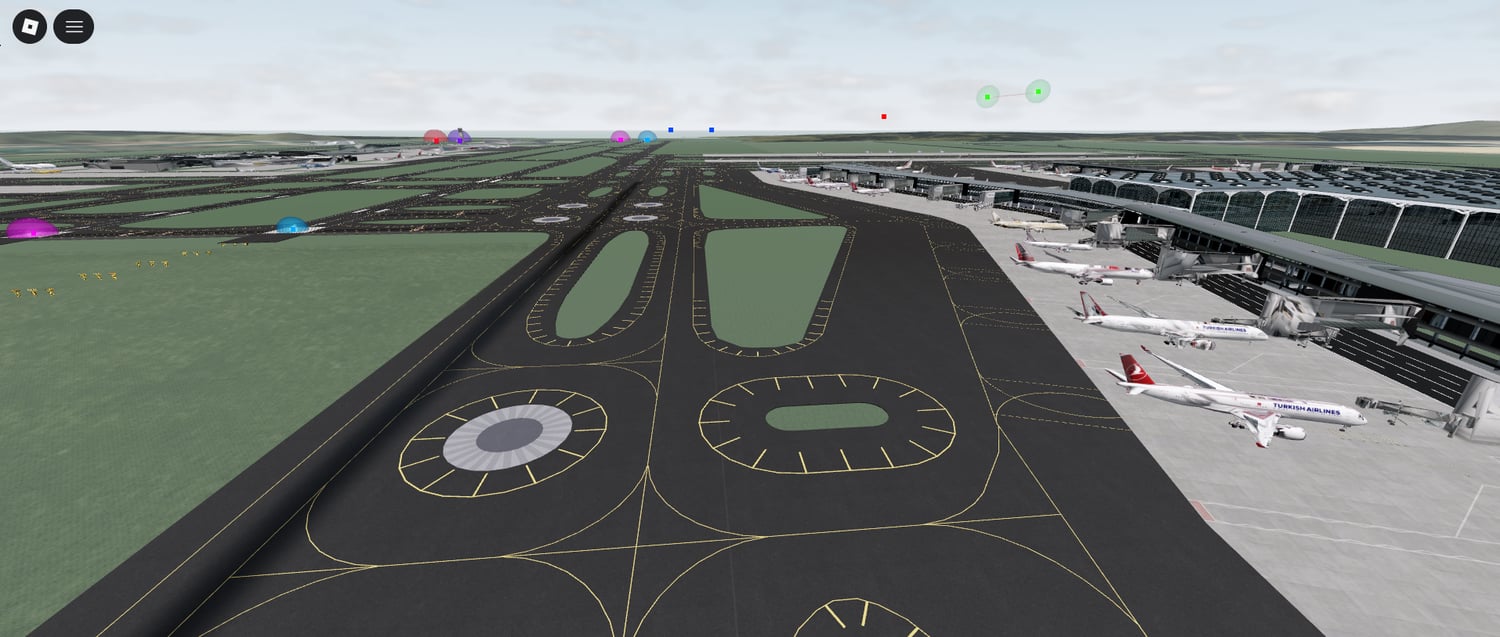 Runway Environment Modern International Airport – Large-Scale Terminal & Runway Environment