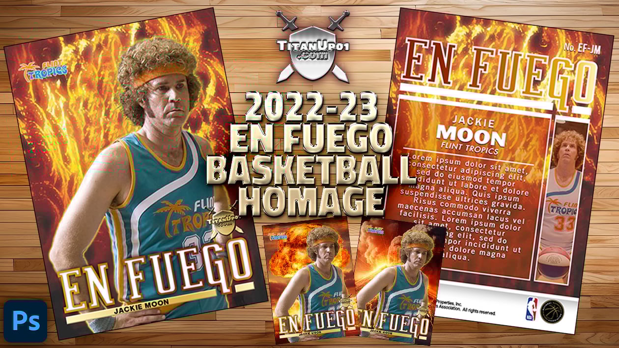 2022-23 En Fuego Basketball Homage Photoshop PSD Templates
