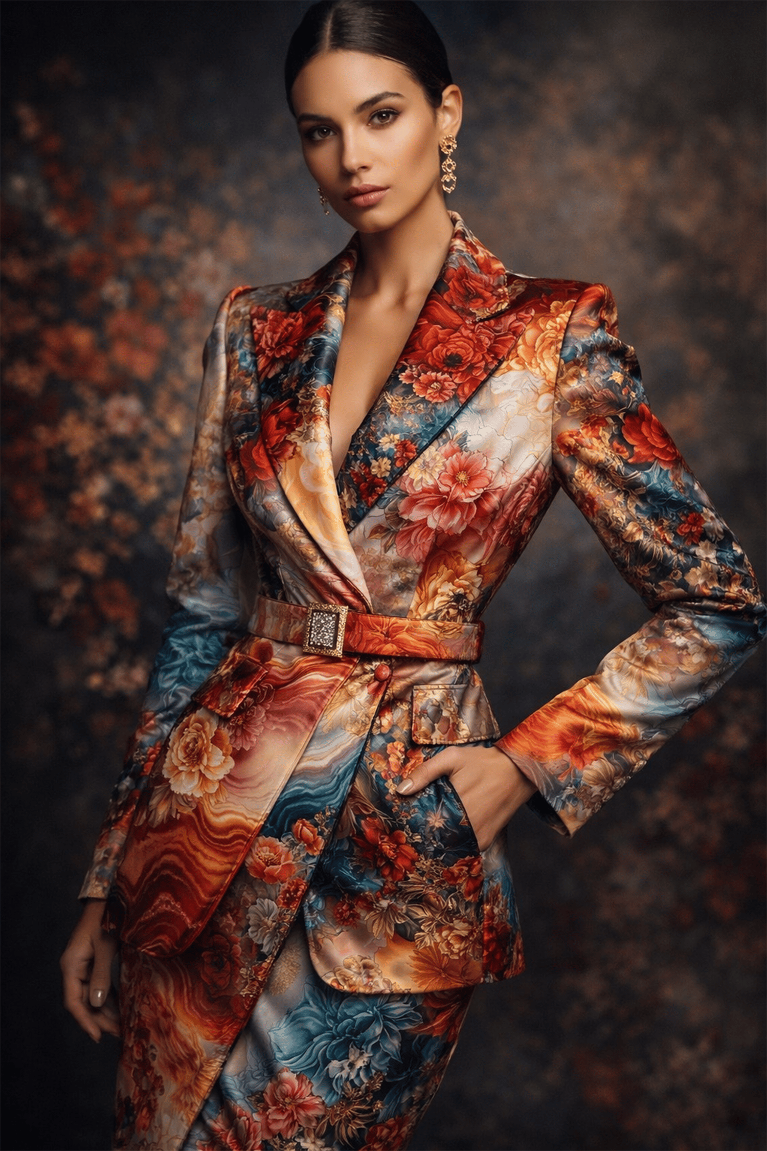 luxury fashion editorial, haute couture, executive feminine power, couture blazer dress, high fashion photography, luxury editorial aesthetic