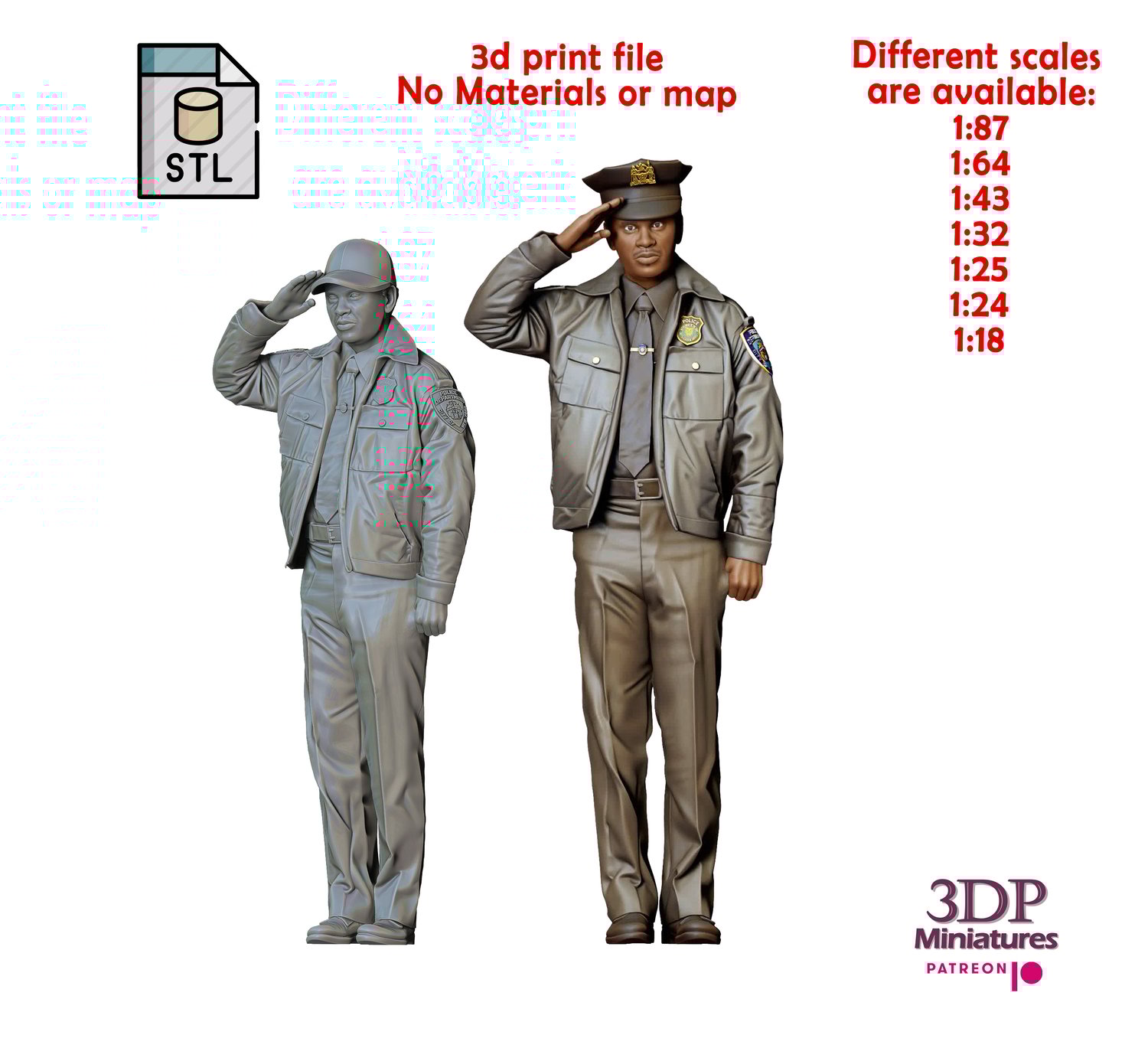 3DP Miniatures, N2 Police Officer