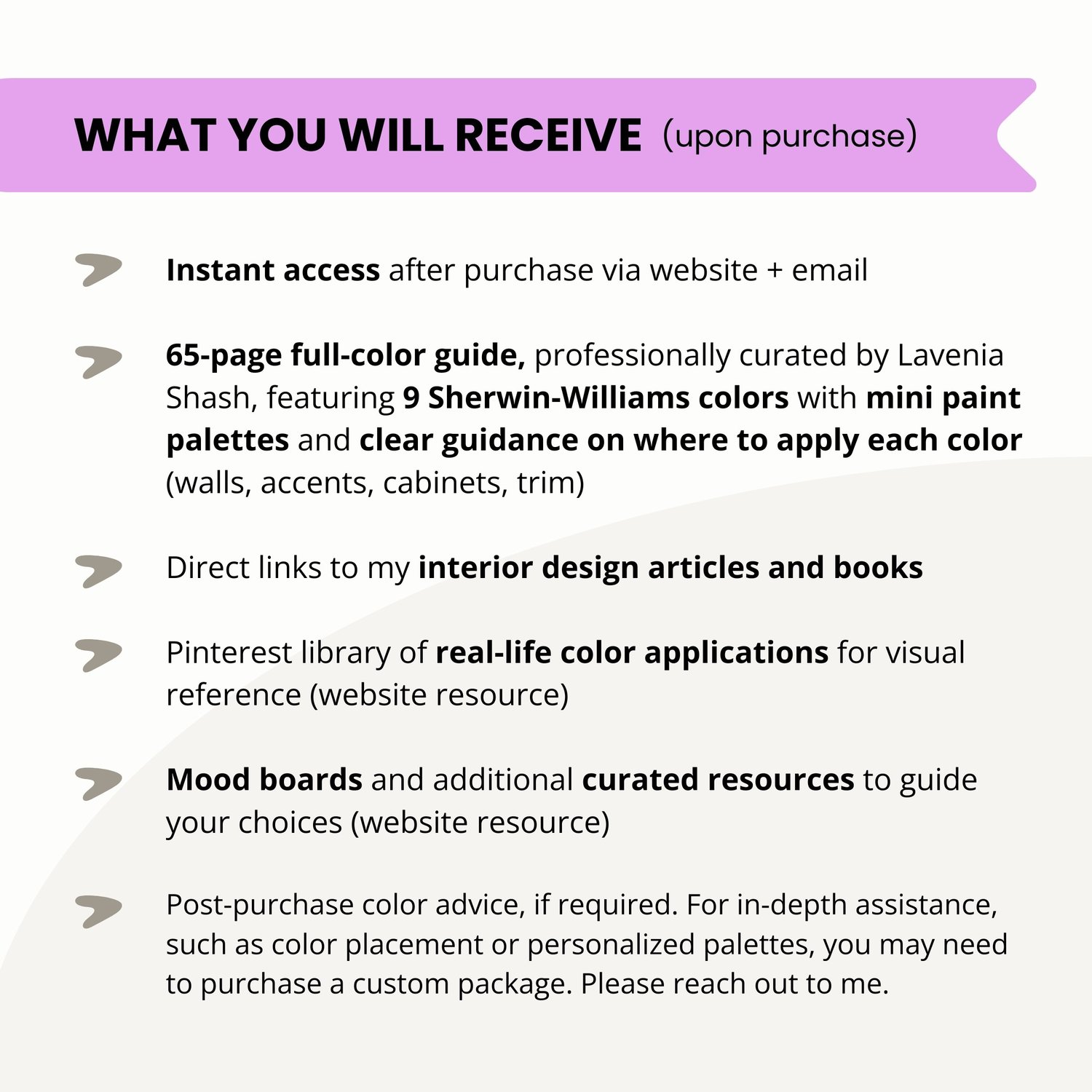 Boho color palette for home interior with Sherwin Williams paint scheme by Lavenia Shash.