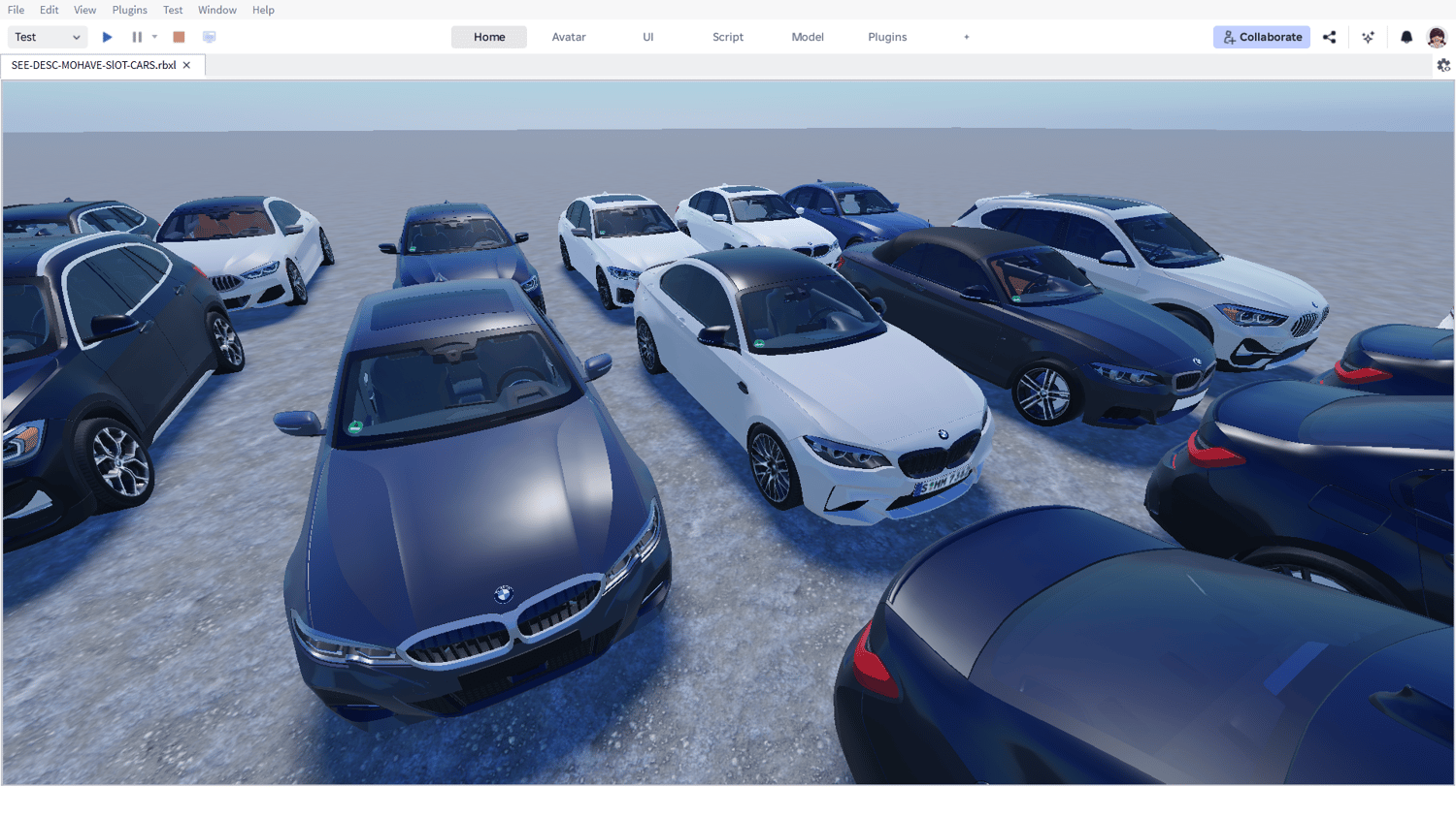 Working vehicles designed for Roblox driving games