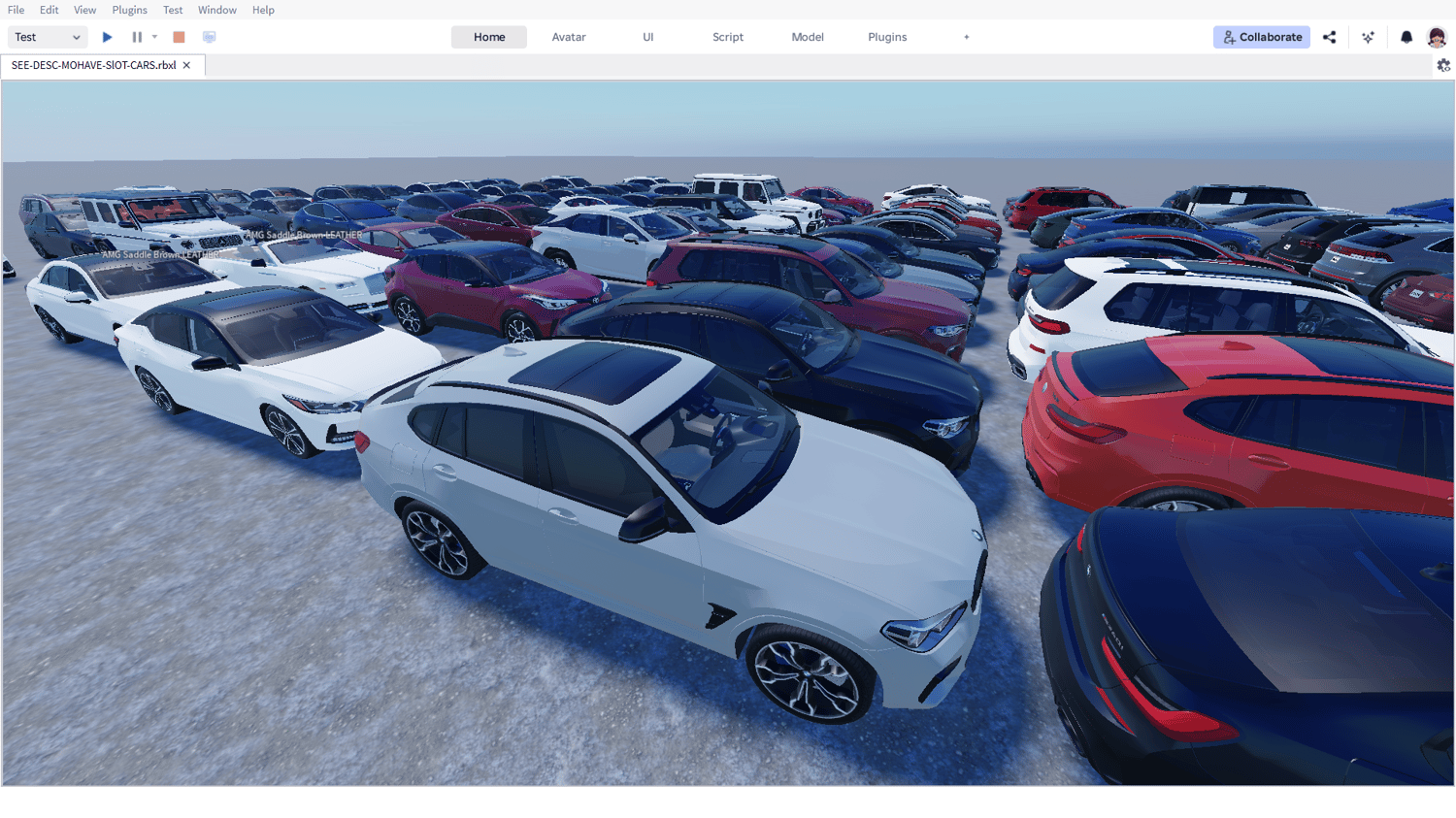 Premium style cars in a Roblox vehicle collection