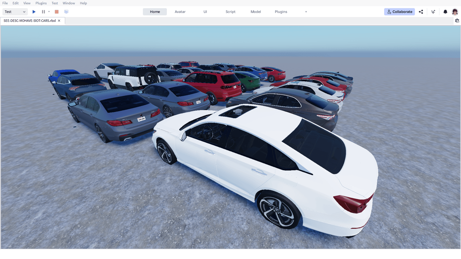 Showroom-ready working vehicles in Roblox