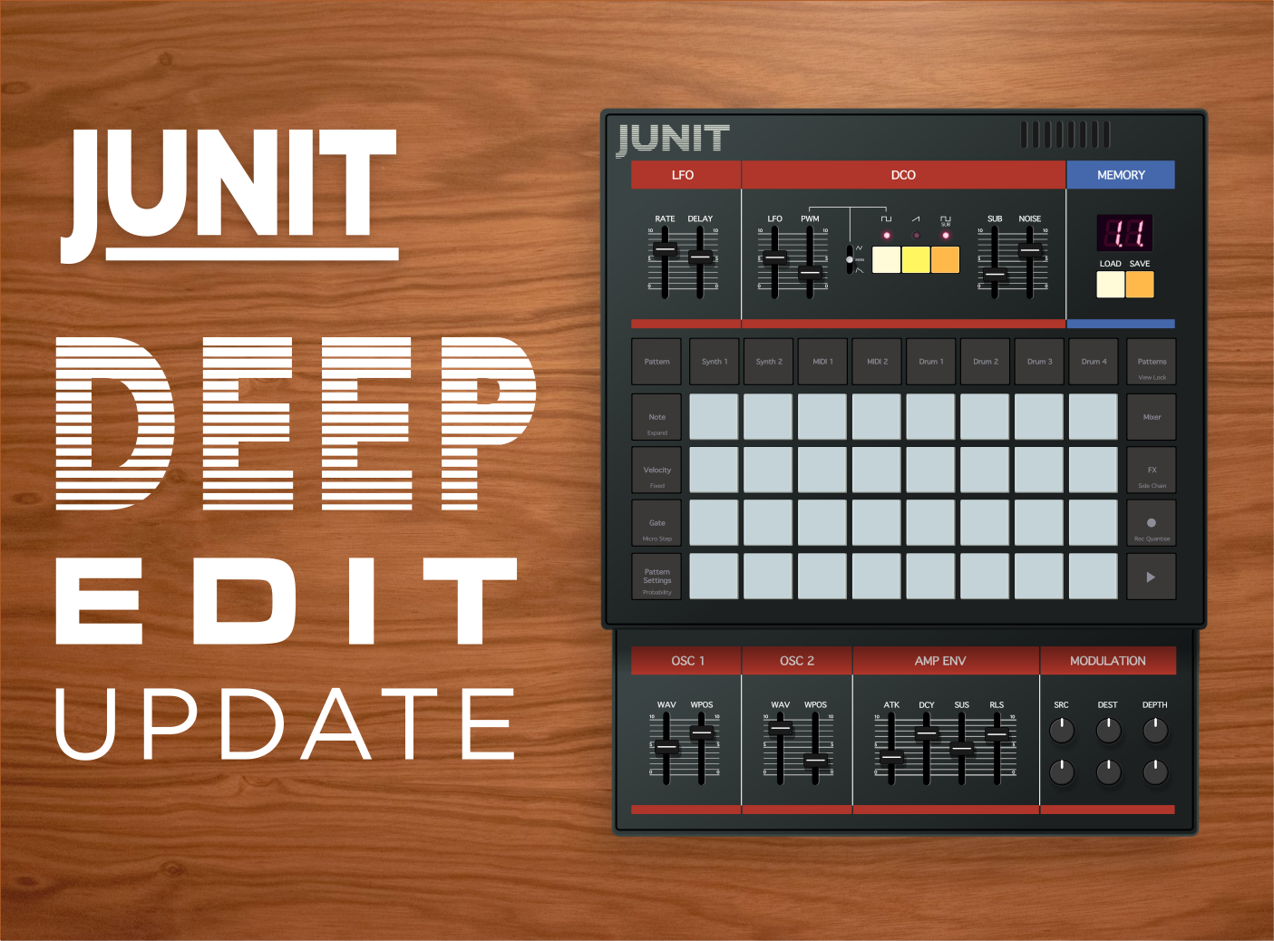 Novation Circuit Tracks Juno Patch Editor for IOS Advanced View