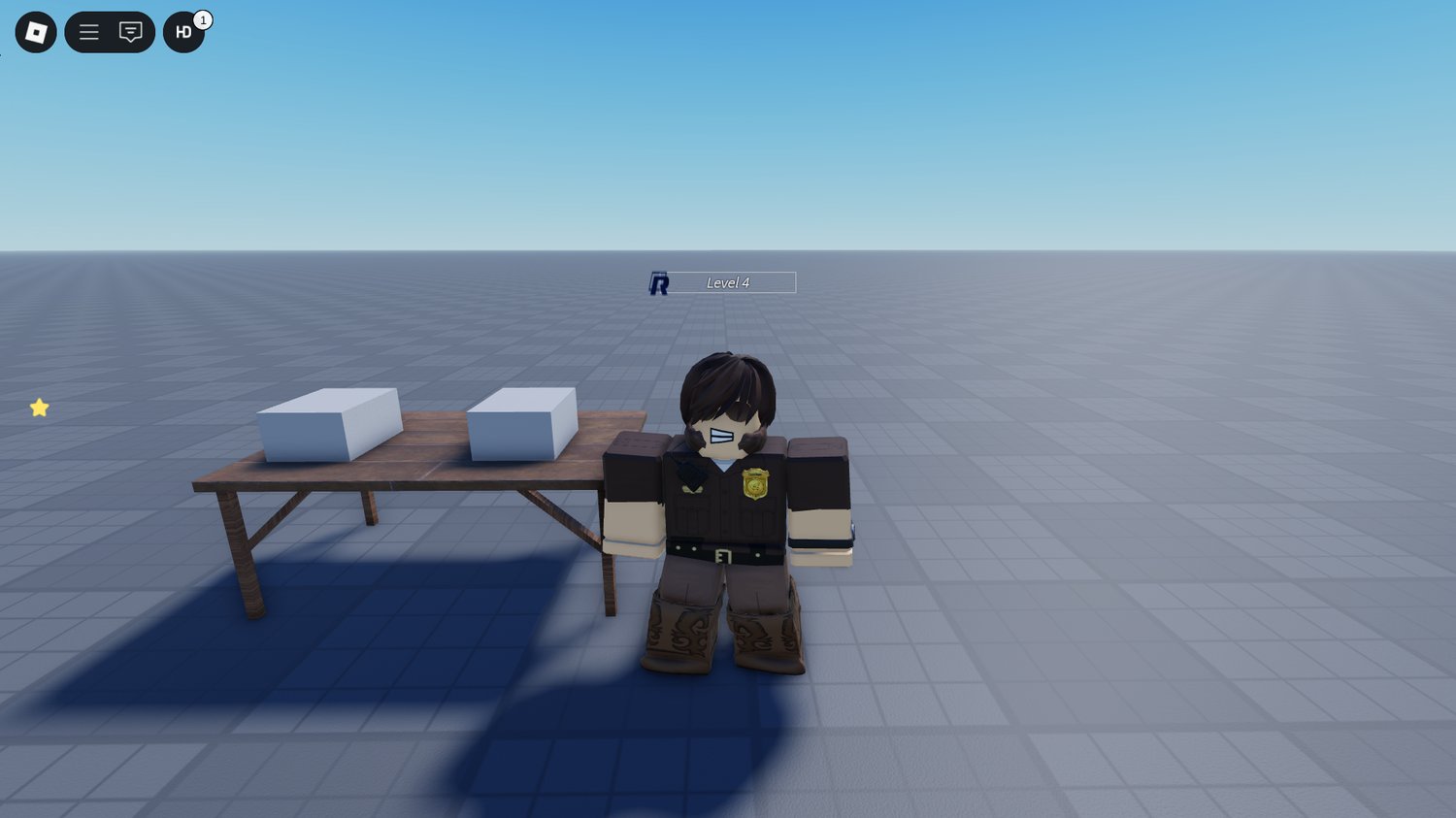 Police radar speed monitoring UI in Roblox