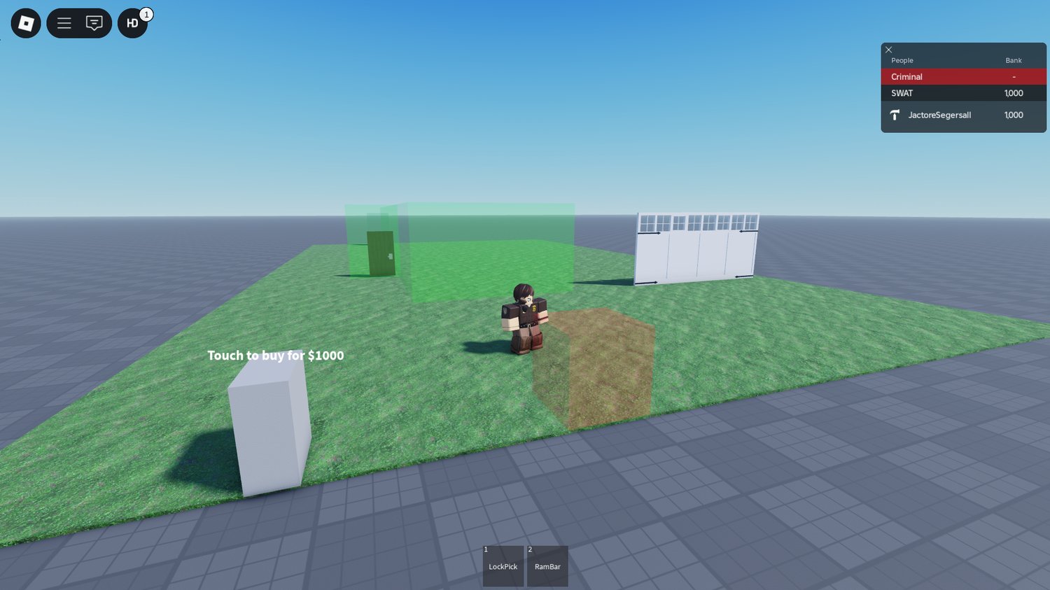 Combat systems bundle showcase in Roblox studio