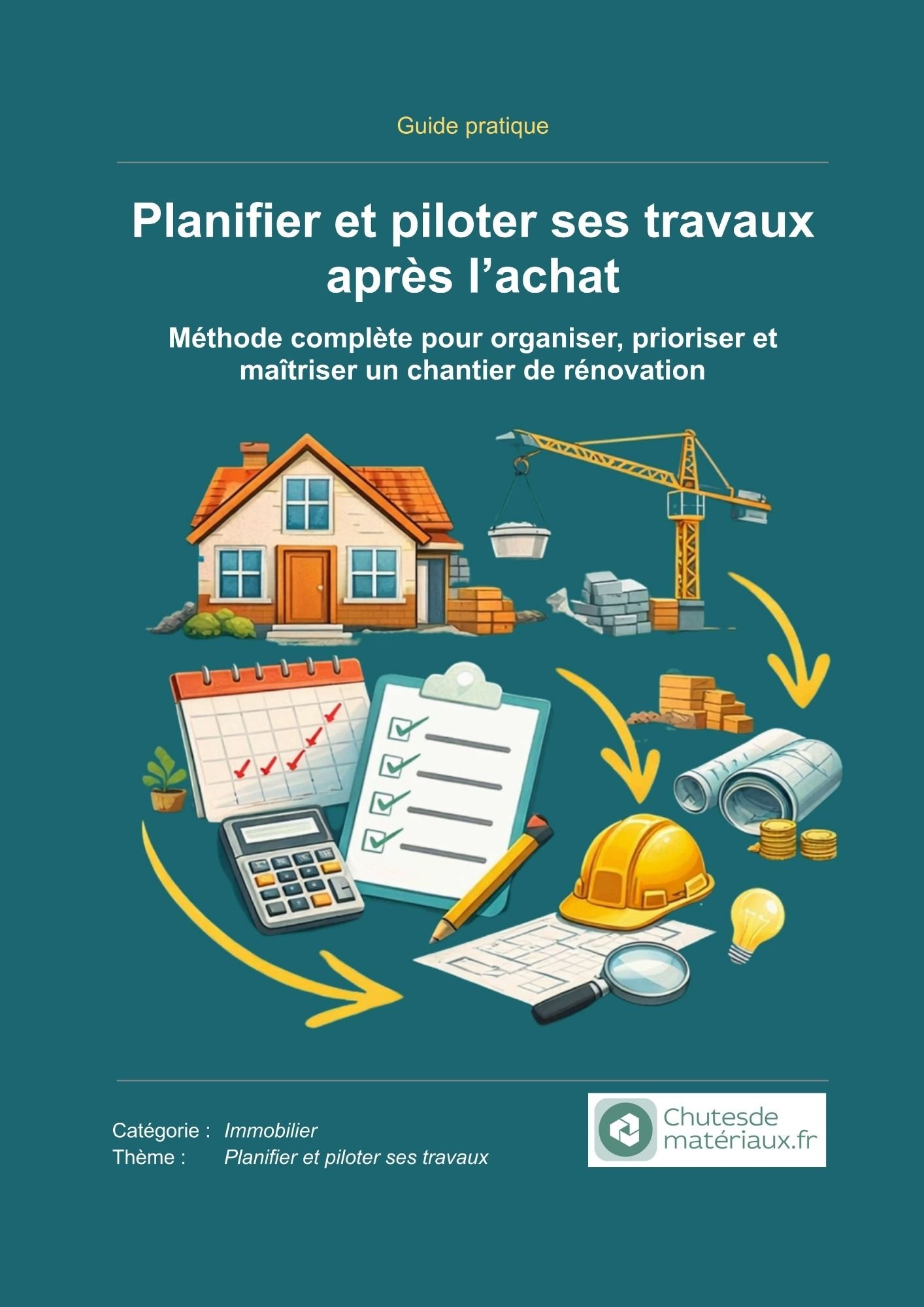 Couverture eBook Planifier et piloter ses travaux après l’achat – organisation et gestion d’un chantier de rénovation immobilière