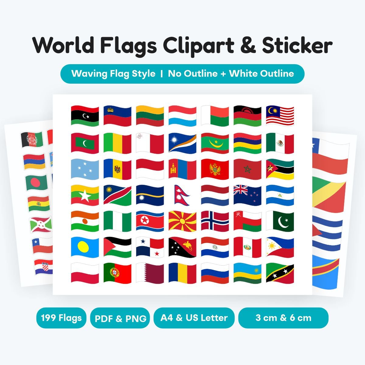 world flags clipart waving flag 2 style