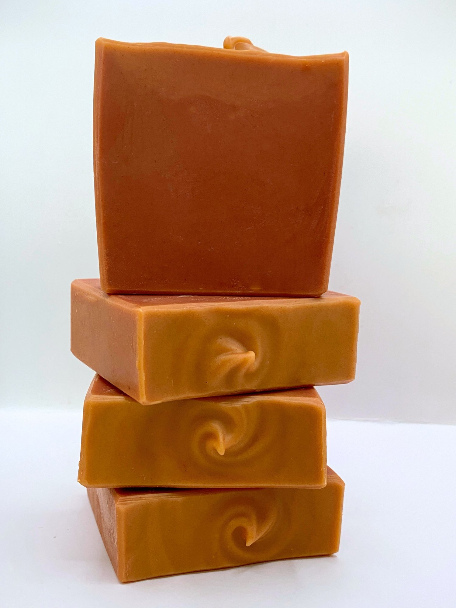 Madder root rose geranium handmade soap stack