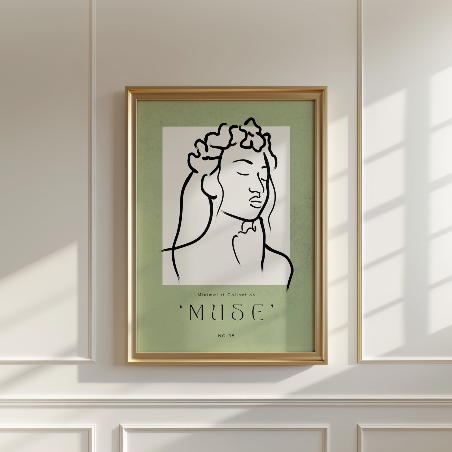 minimalist wall art, female line art portrait, muse wall art print, sage green wall art, abstract woman line drawing, modern minimalist poster, printable wall art download, contemporary portrait art, Scandinavian wall decor, Japandi wall art, boho minimal