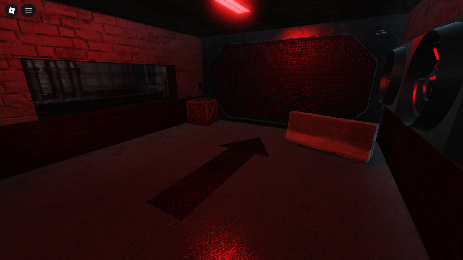 Industrial machinery room with detailed props
