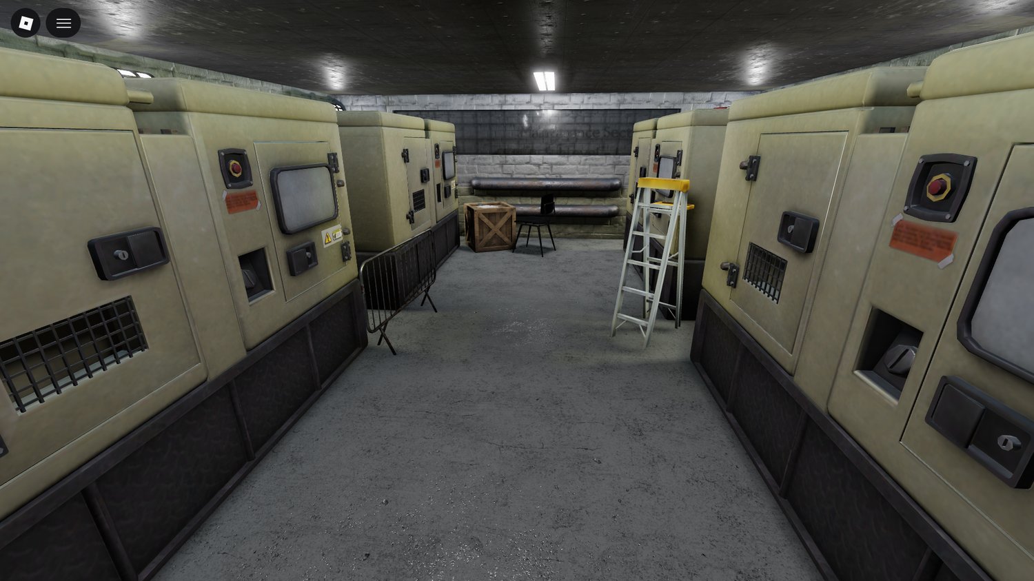 Maintenance sector facility overview in Roblox Studio