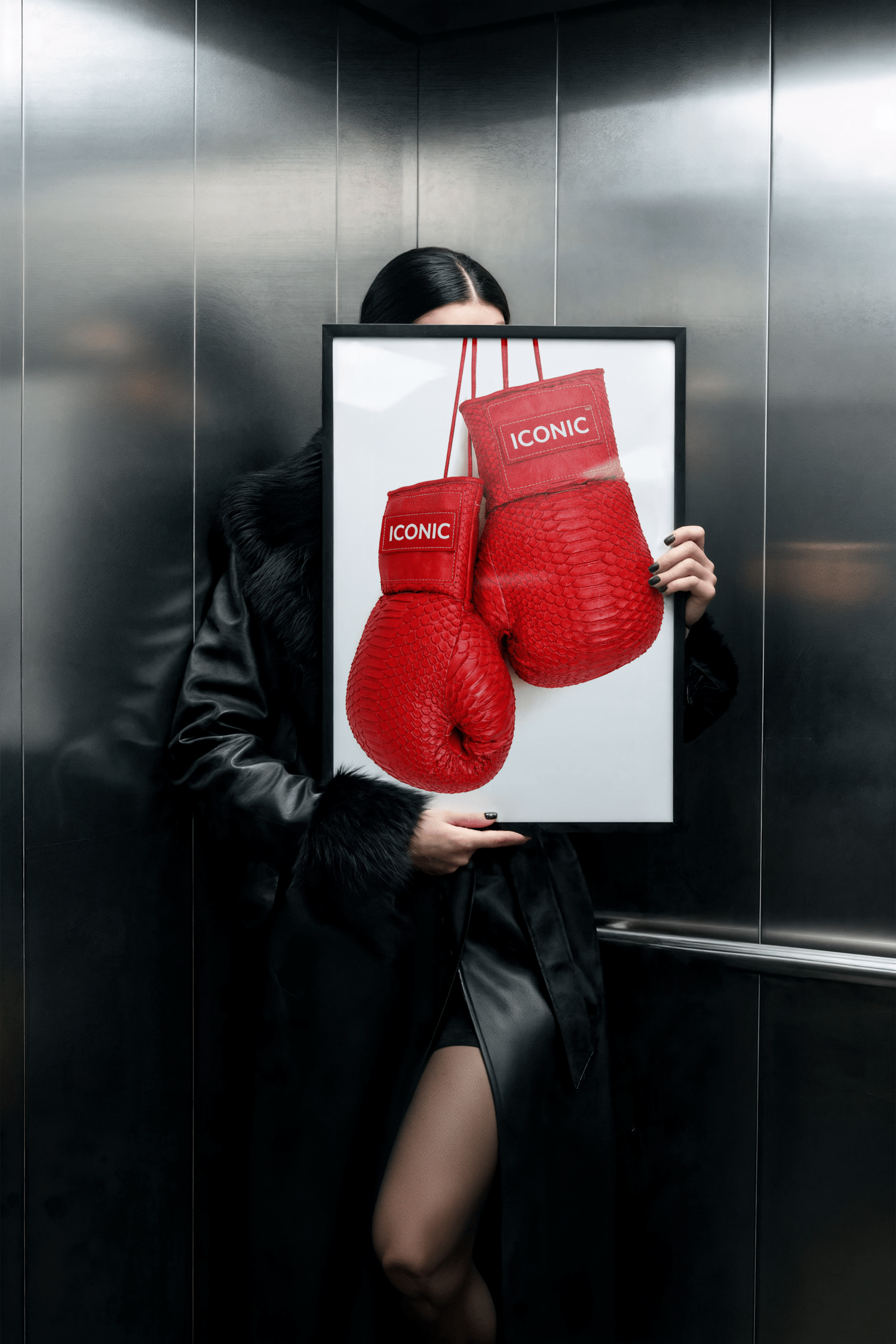 red boxing gloves wall art, iconic wall art print, fashion boxing poster, bold statement wall art, feminine power decor, home gym wall art, printable fashion poster, modern wall art digital download, red aesthetic wall art, luxury style wall art, motivati