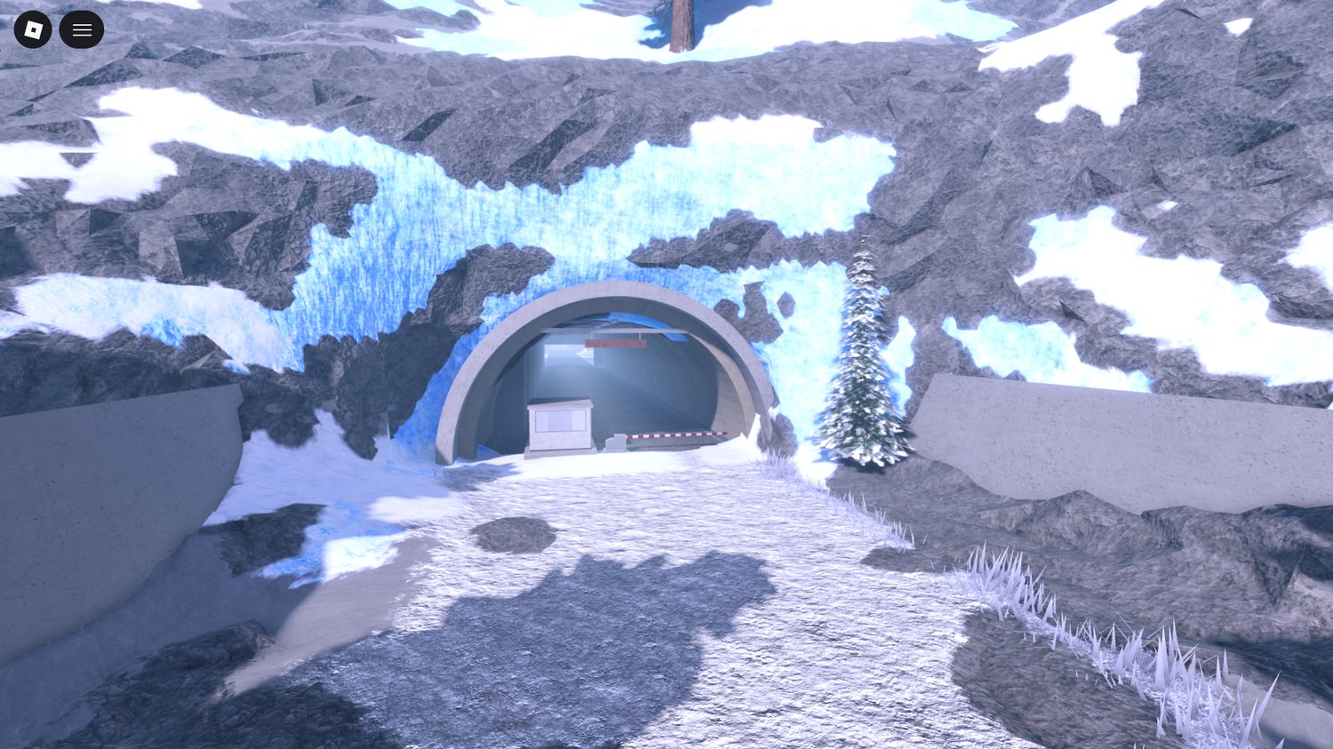 Arctic deployment zone with detailed terrain