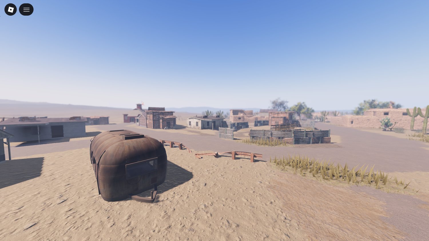 Fortified settlement in post-apocalyptic environment