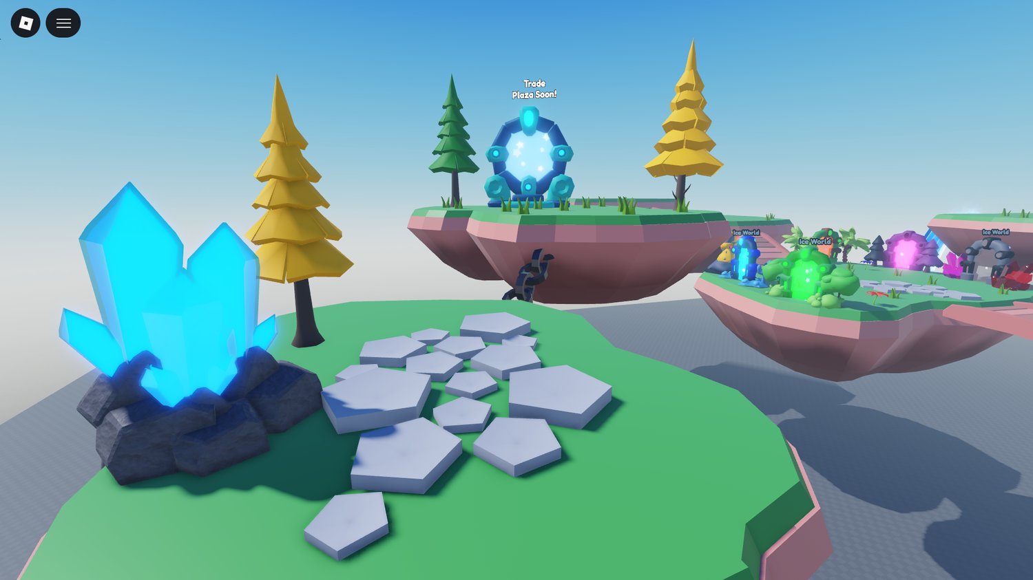 Colorful island environment for game building