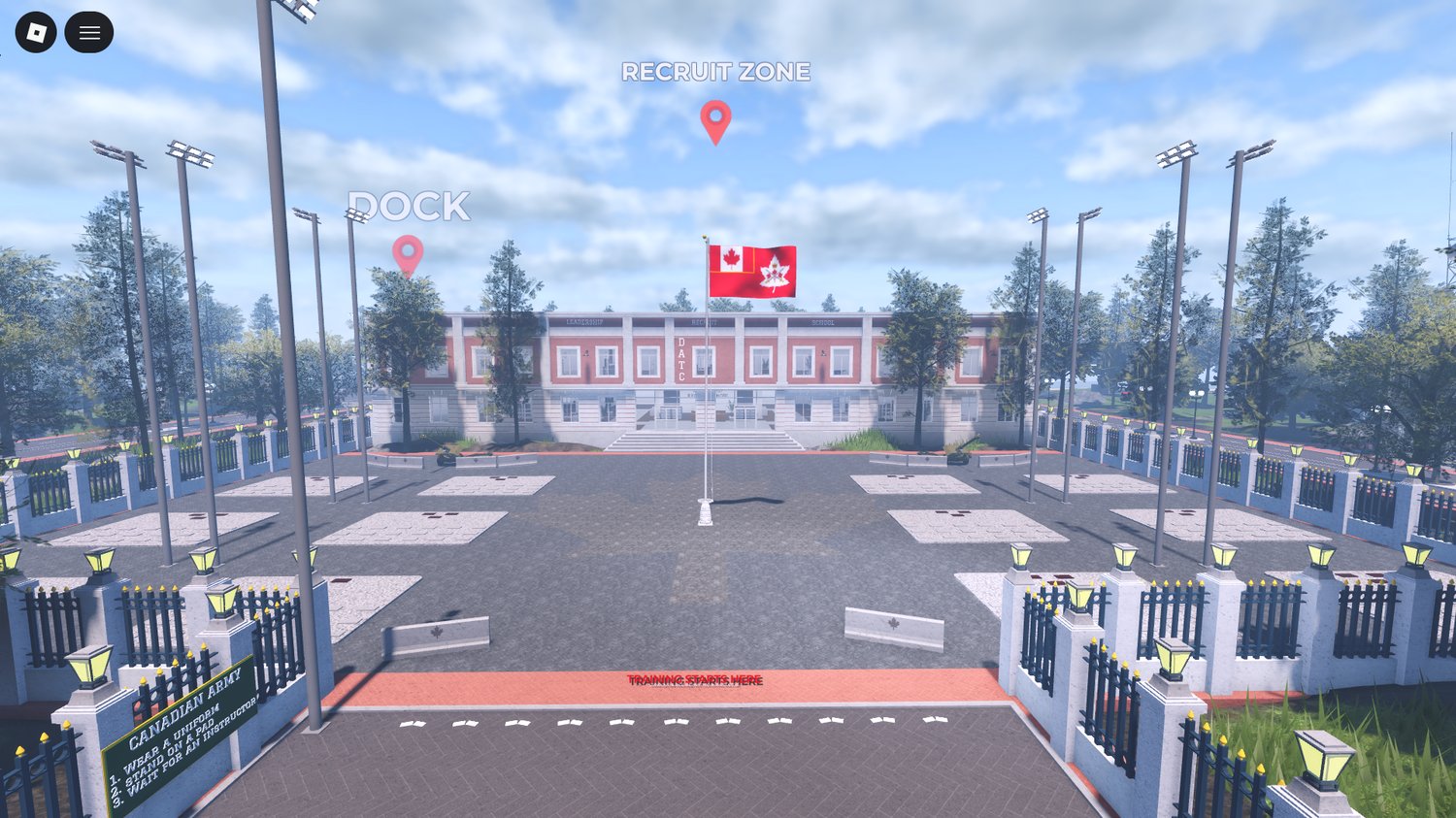 Detailed base buildings and facilities
