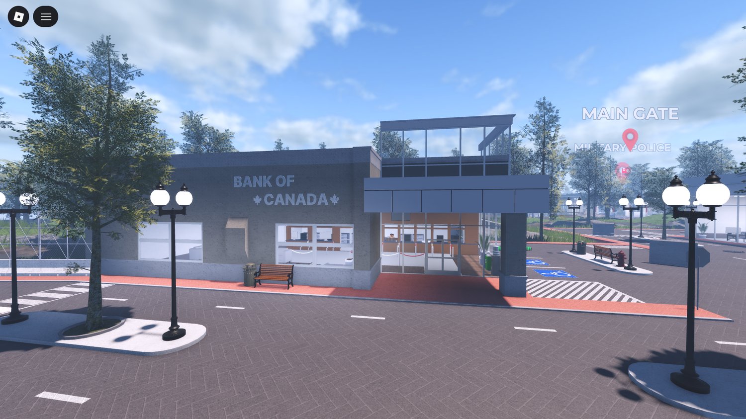 Large scale training base in Roblox
