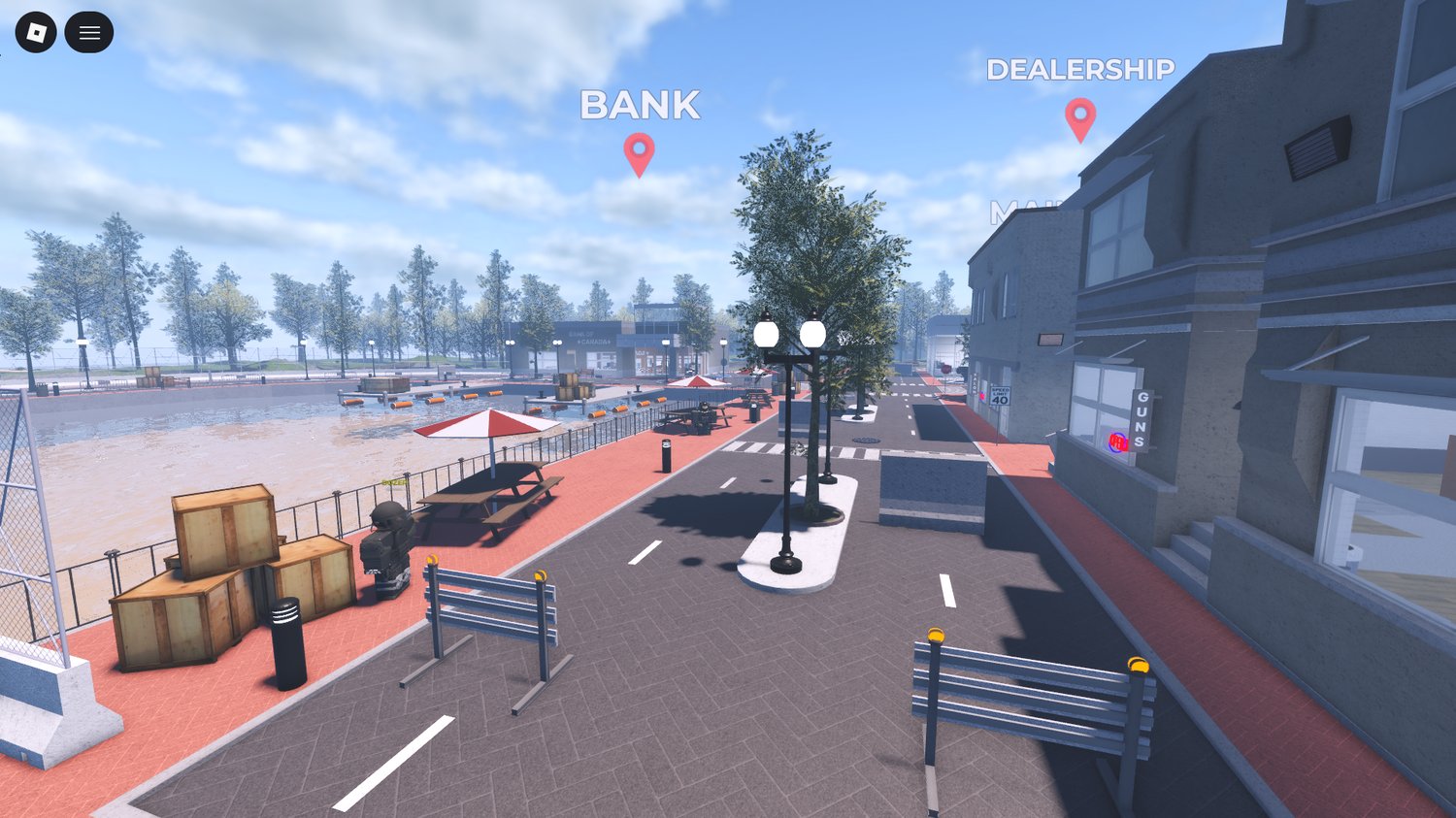 Scripted military roleplay environment