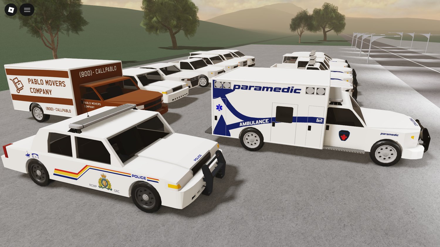 Functional retro ambulance vehicle in Roblox