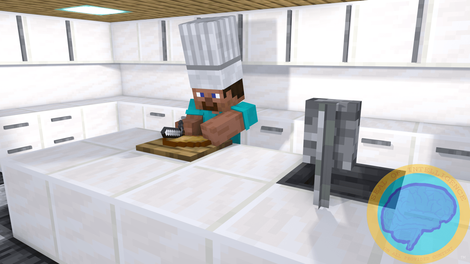 character wearing a chef hat