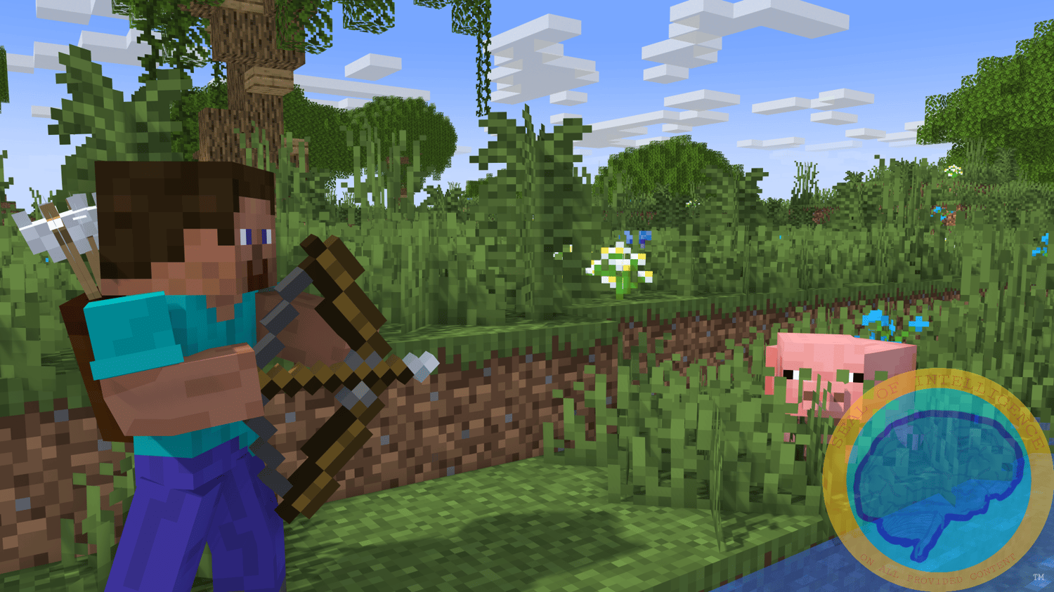 character using arrow bag