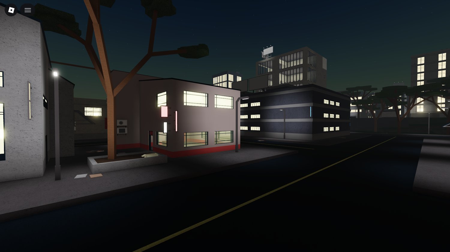 Low poly city map overview in Roblox