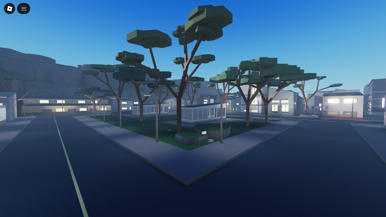 Enterable building interior in low poly city map