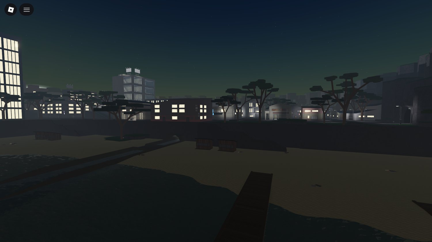 Street scene from low poly city map