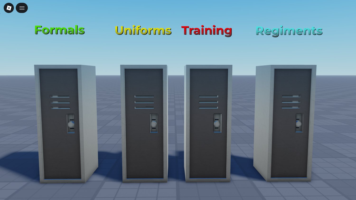 Customizable locker placement in Roblox interiors